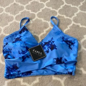 ZAFUL BLUE BIKINI TOP/Loungewear medium